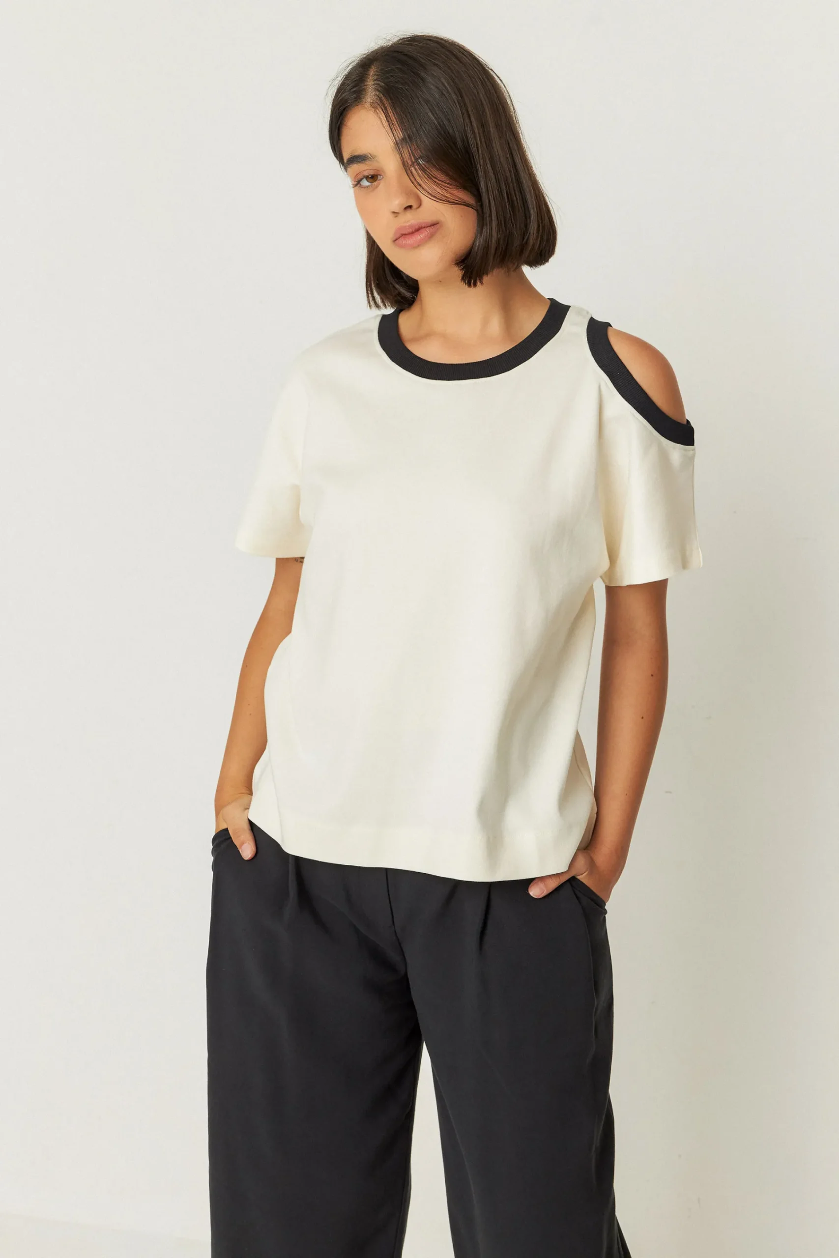 SKFK T-SHIRT LIA-GOTS- Tops Et T-Shirts