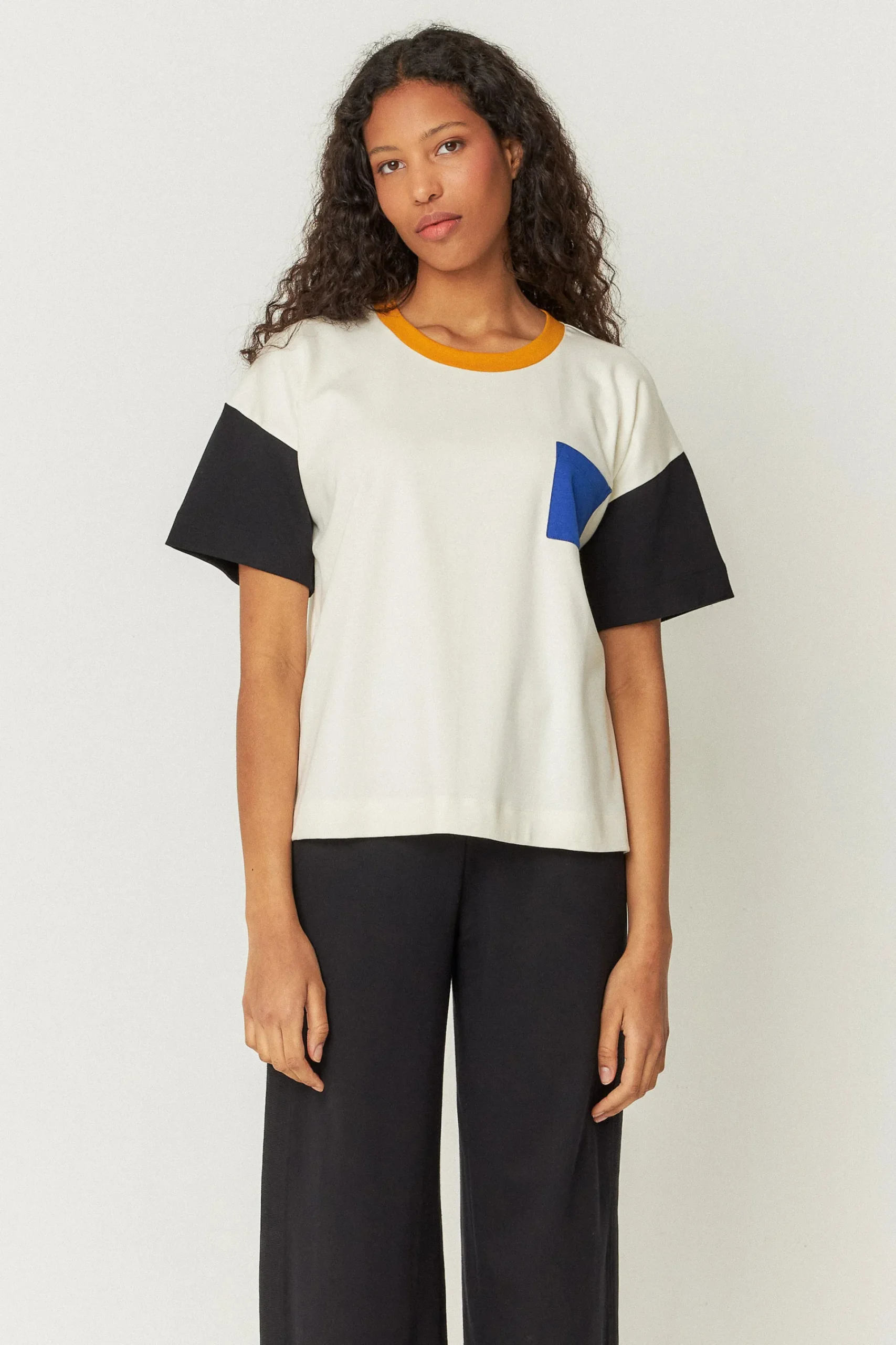 SKFK T-SHIRT OHIANA-GOTS- Tops Et T-Shirts